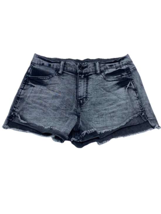 Vanilla Star Pants - Vanilla Star Junior's Two Tone Mid-Rise Shorts Black and Grey Size 5